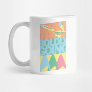 Boldly Go... in pastel Mug